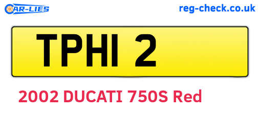 TPH12 are the vehicle registration plates.
