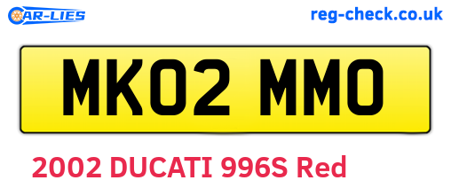 MK02MMO are the vehicle registration plates.