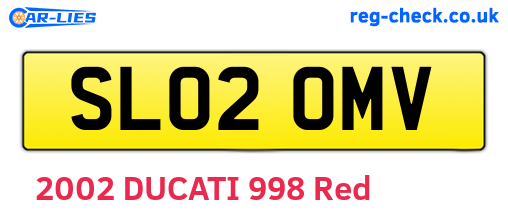 SL02OMV are the vehicle registration plates.