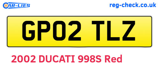 GP02TLZ are the vehicle registration plates.