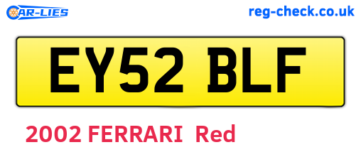 EY52BLF are the vehicle registration plates.