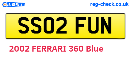 SS02FUN are the vehicle registration plates.
