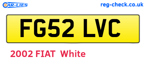 FG52LVC are the vehicle registration plates.