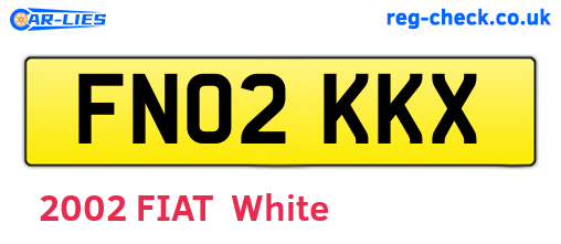 FN02KKX are the vehicle registration plates.