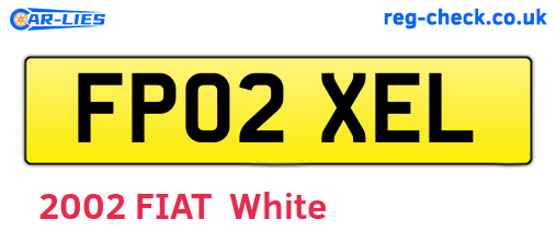 FP02XEL are the vehicle registration plates.