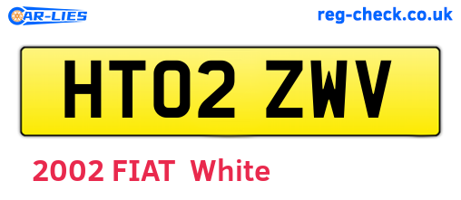 HT02ZWV are the vehicle registration plates.