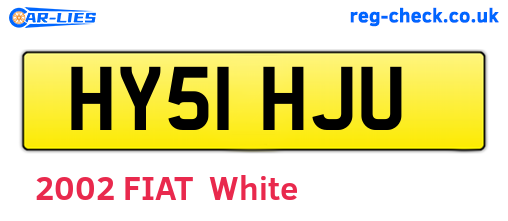 HY51HJU are the vehicle registration plates.