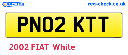 PN02KTT are the vehicle registration plates.