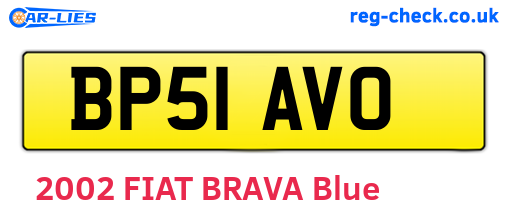 BP51AVO are the vehicle registration plates.