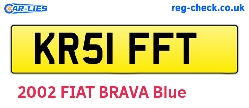 KR51FFT are the vehicle registration plates.