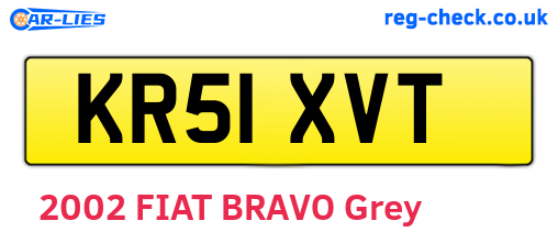 KR51XVT are the vehicle registration plates.