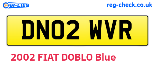 DN02WVR are the vehicle registration plates.