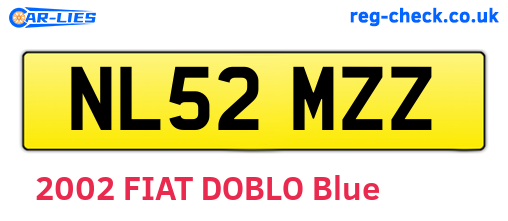 NL52MZZ are the vehicle registration plates.