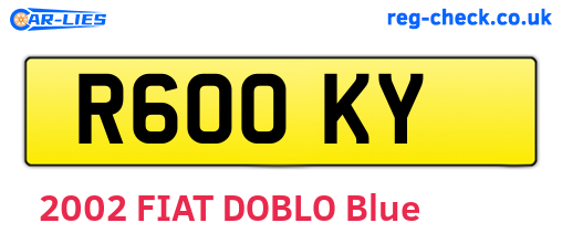 R60OKY are the vehicle registration plates.