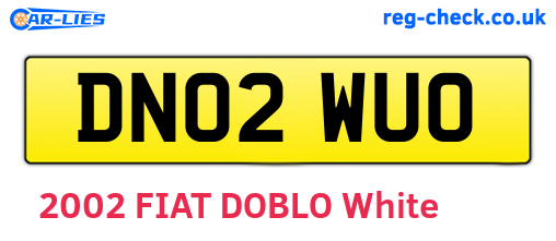 DN02WUO are the vehicle registration plates.