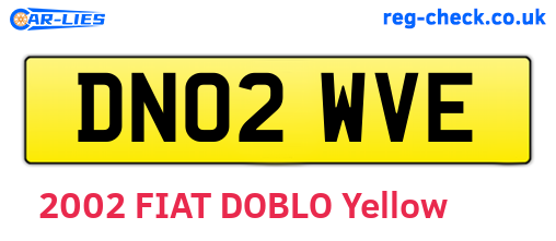 DN02WVE are the vehicle registration plates.
