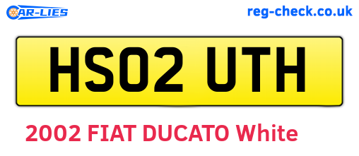HS02UTH are the vehicle registration plates.