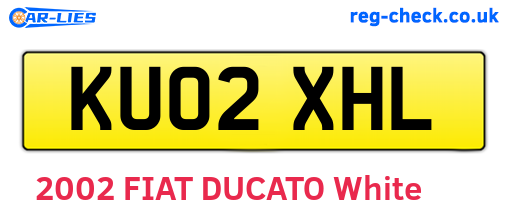 KU02XHL are the vehicle registration plates.