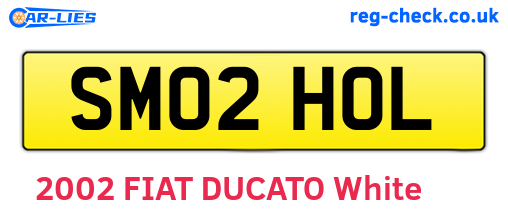 SM02HOL are the vehicle registration plates.
