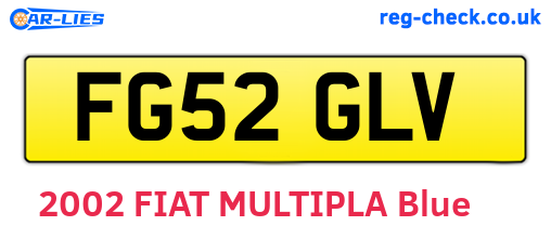 FG52GLV are the vehicle registration plates.