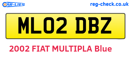 ML02DBZ are the vehicle registration plates.