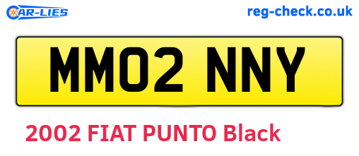 MM02NNY are the vehicle registration plates.