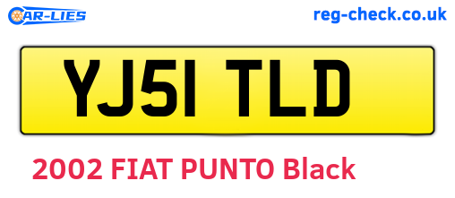 YJ51TLD are the vehicle registration plates.