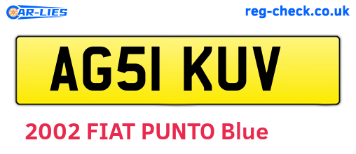 AG51KUV are the vehicle registration plates.