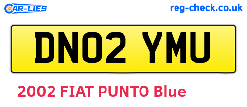 DN02YMU are the vehicle registration plates.