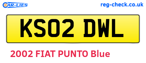 KS02DWL are the vehicle registration plates.