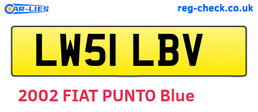 LW51LBV are the vehicle registration plates.