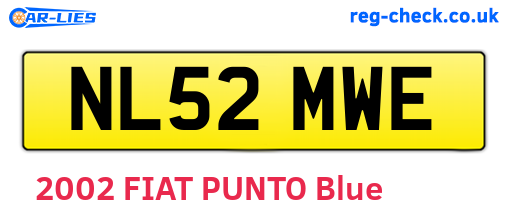 NL52MWE are the vehicle registration plates.