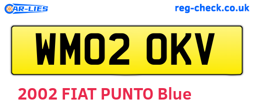 WM02OKV are the vehicle registration plates.