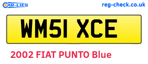 WM51XCE are the vehicle registration plates.