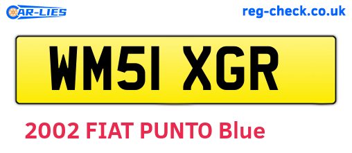 WM51XGR are the vehicle registration plates.
