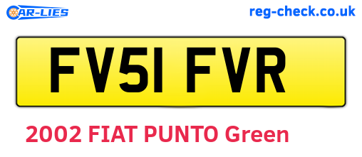 FV51FVR are the vehicle registration plates.