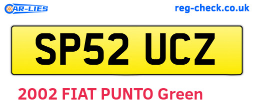 SP52UCZ are the vehicle registration plates.