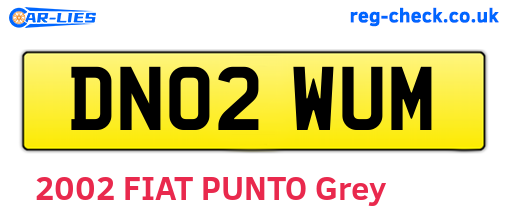DN02WUM are the vehicle registration plates.