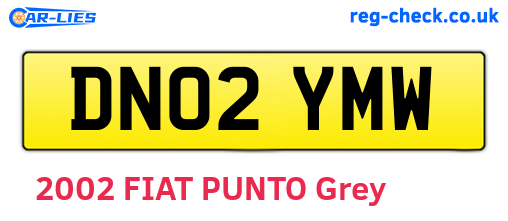 DN02YMW are the vehicle registration plates.