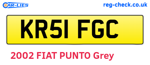 KR51FGC are the vehicle registration plates.