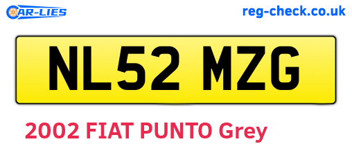 NL52MZG are the vehicle registration plates.