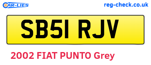 SB51RJV are the vehicle registration plates.