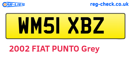 WM51XBZ are the vehicle registration plates.