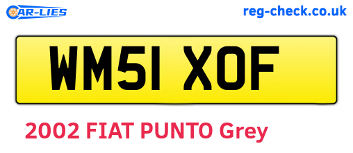 WM51XOF are the vehicle registration plates.
