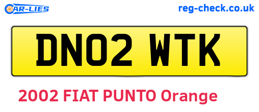 DN02WTK are the vehicle registration plates.