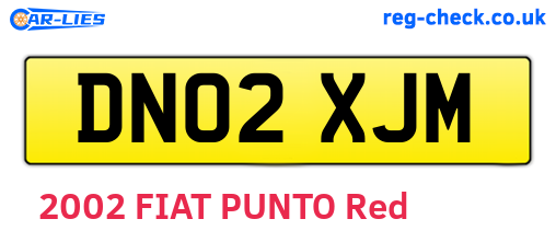 DN02XJM are the vehicle registration plates.