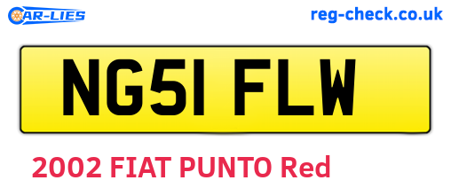 NG51FLW are the vehicle registration plates.