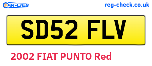 SD52FLV are the vehicle registration plates.