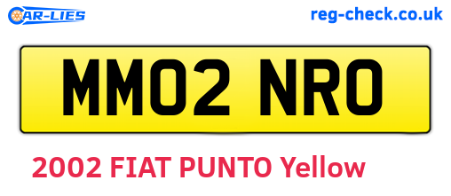 MM02NRO are the vehicle registration plates.