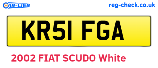 KR51FGA are the vehicle registration plates.